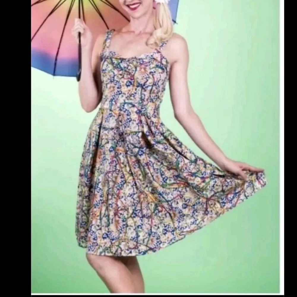 Tatyana Prismatic Flair Dress, Multi, Small, EUC - Picture 2 of 14